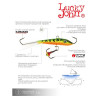 Балансир Lucky John FIN 3 + тройник, 4 см, цвет 20 блистер